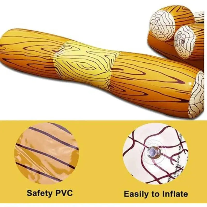 Pool Float Inflatable Canoe Water Toy Swimming Toy with Paddle Children&