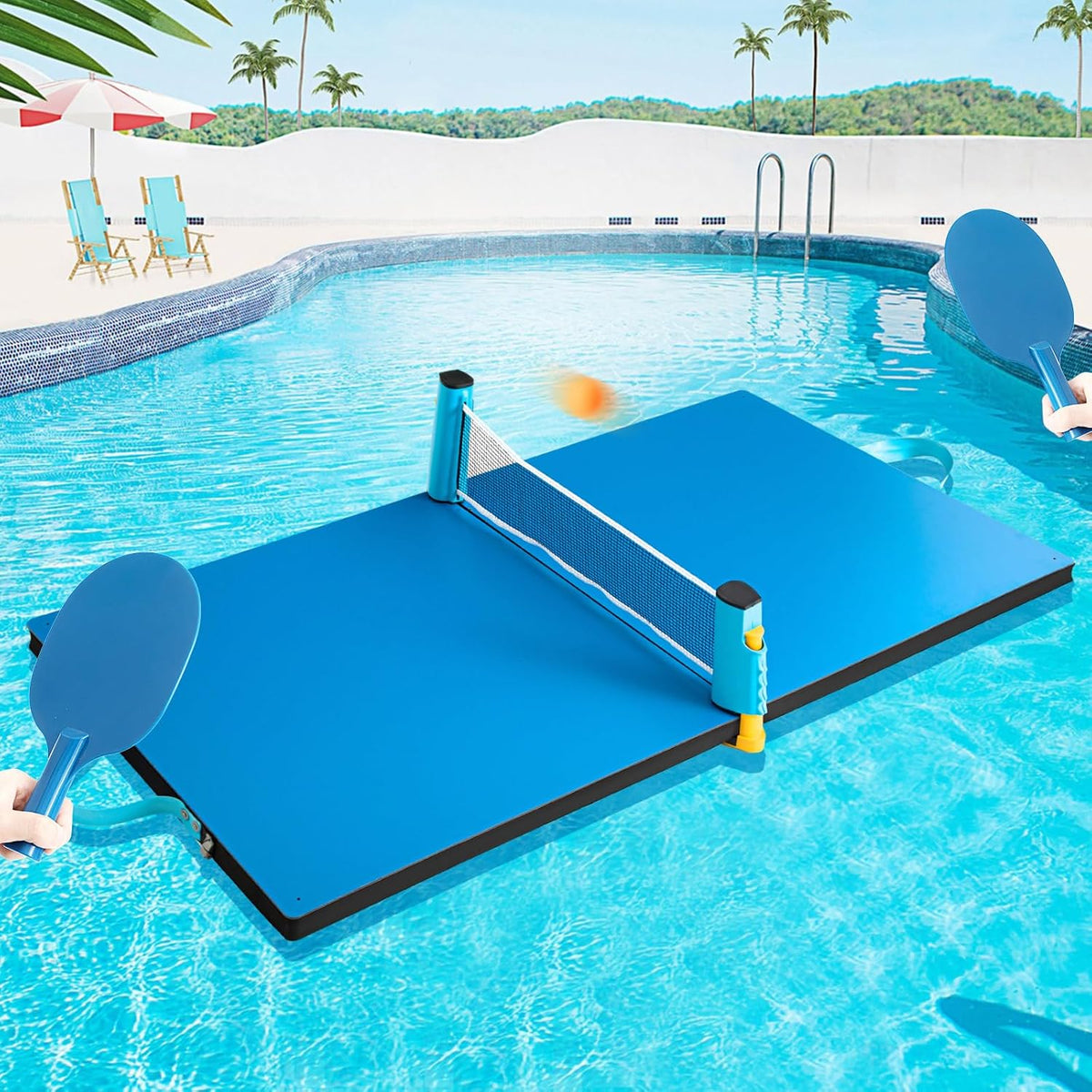 Elevate Your Summer Fun with the 2026 Heavy Duty Pool Table Tennis Floating Set - Foldable, Portable, and Perfect for All Ages!