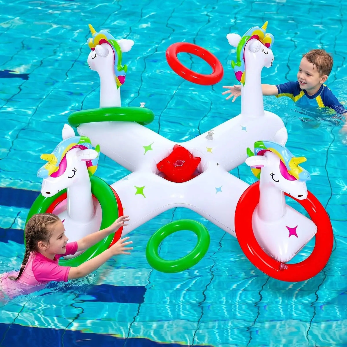Pool Games Unicorn Pool Float Ring Inflatable Ring Games Toys