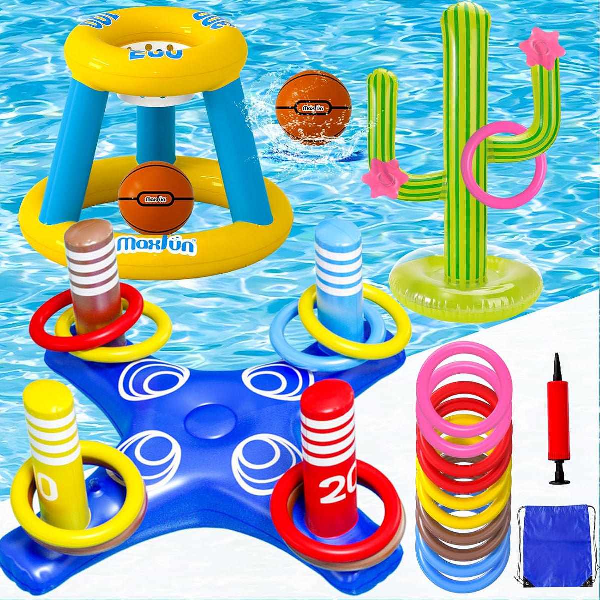 Pool Ring Toss Toys, Adults Swimming Pool Games