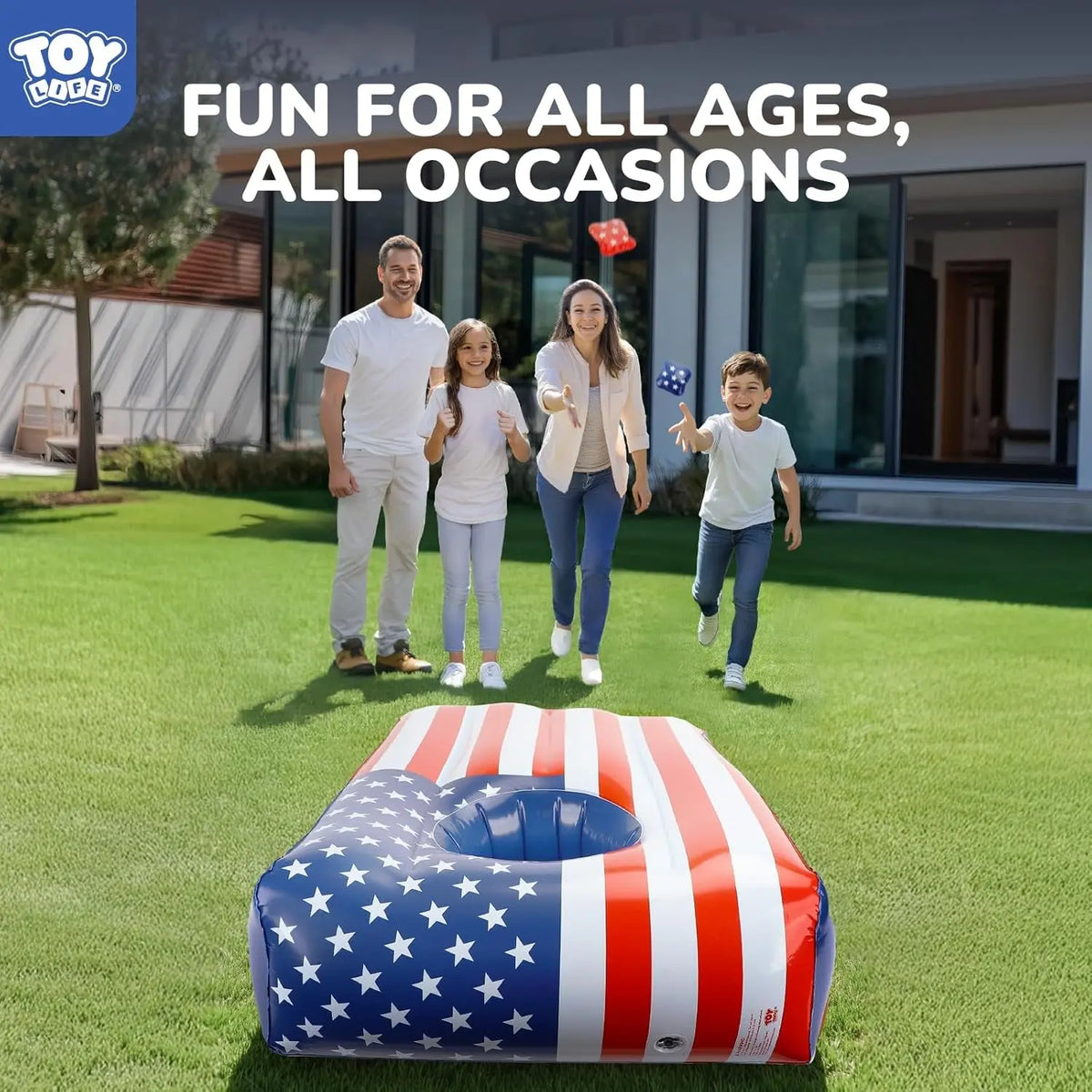 2 Sets Inflatable Pool Games Toys, Pool Cornhole Game Floating Toys for Adults Family, Water Games for Adults, Bean Bag Toss Game for Swimming Pools