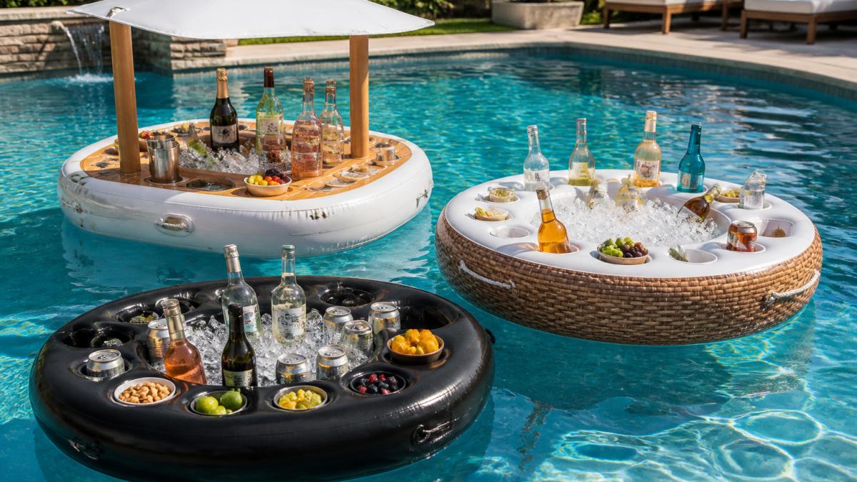 Floating Pool Bar: 3 Styles for Summer Parties