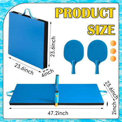 Elevate Your Summer Fun with the 2026 Heavy Duty Pool Table Tennis Floating Set - Foldable, Portable, and Perfect for All Ages!