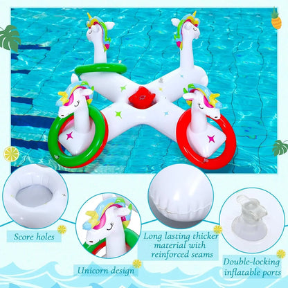 Pool Games Unicorn Pool Float Ring Inflatable Ring Games Toys