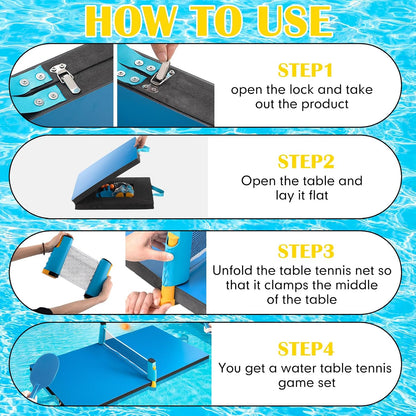 Elevate Your Summer Fun with the 2026 Heavy Duty Pool Table Tennis Floating Set - Foldable, Portable, and Perfect for All Ages!