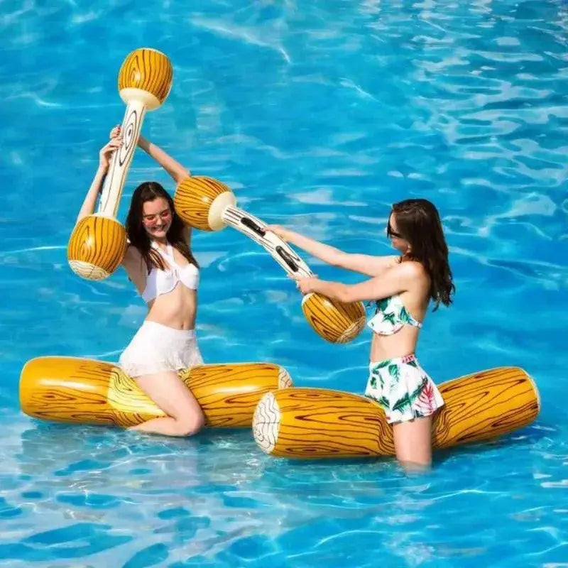 Pool Float Inflatable Canoe Water Toy Swimming Toy with Paddle Children&