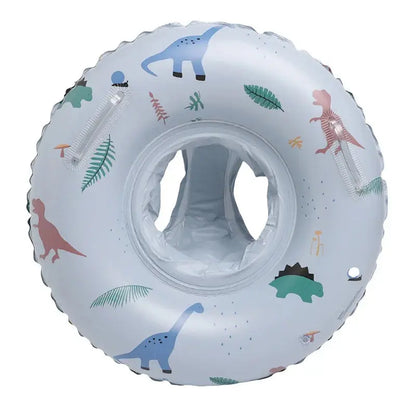 Baby Swimming Float Inflatable Circle Baby Pool Float Ring with Sunshade Baby Bathing Swimming Pool Toys for Babies 3-36 Months