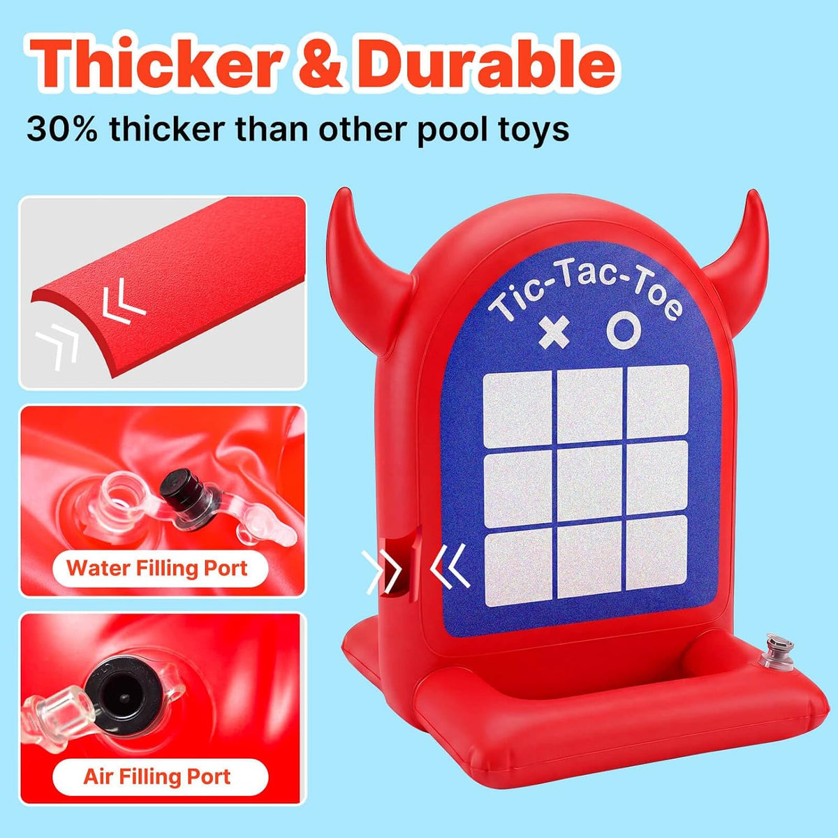 Pool Games Toys Set 3-In-1 Outdoor Water Toys with Throwing Balls