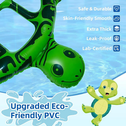 Giant Tic Tac Toe Pool Game Set Inflatable Turtle Float Pool Party Game