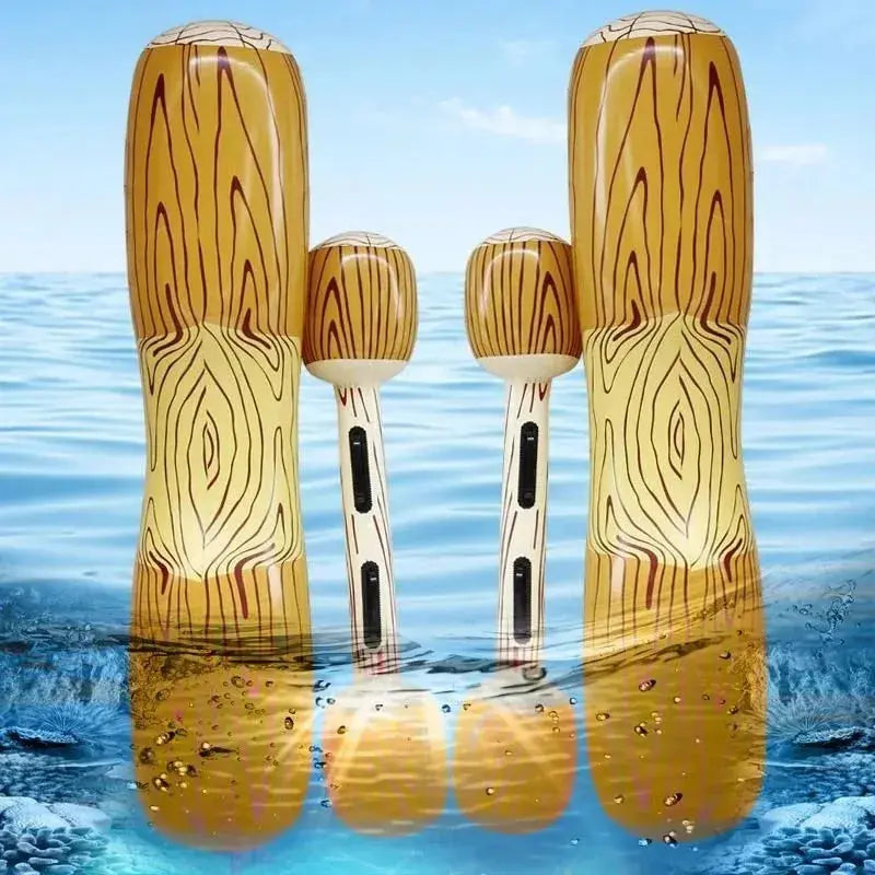 Pool Float Inflatable Canoe Water Toy Swimming Toy with Paddle Children&