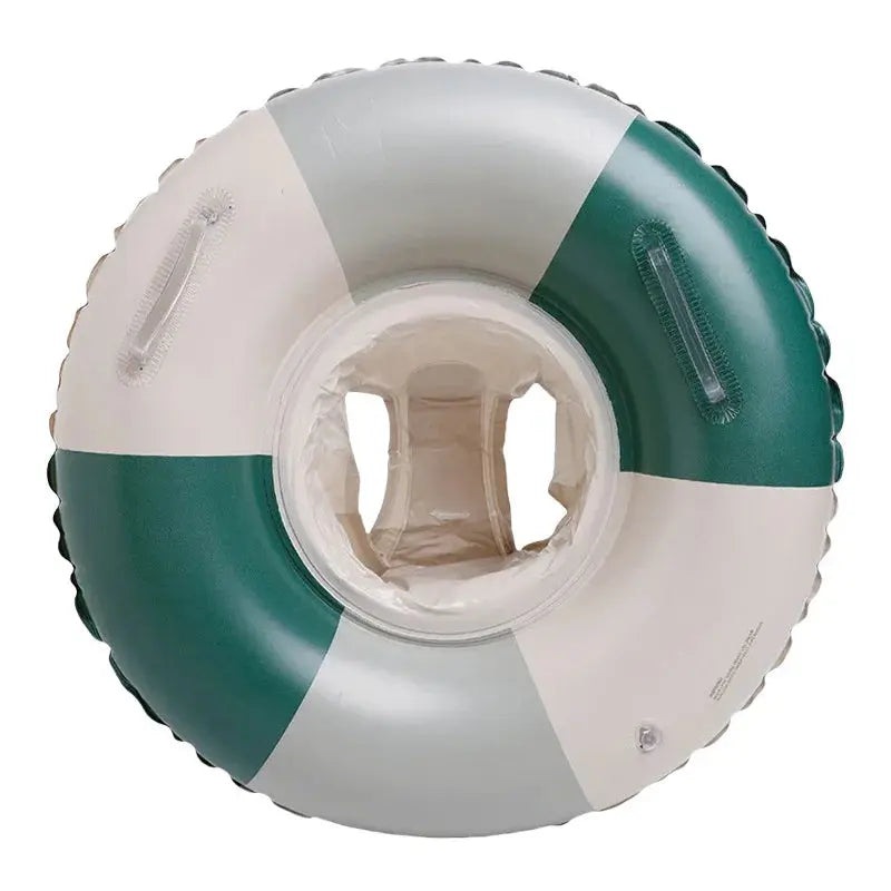 Baby Swimming Float Inflatable Circle Baby Pool Float Ring with Sunshade Baby Bathing Swimming Pool Toys for Babies 3-36 Months