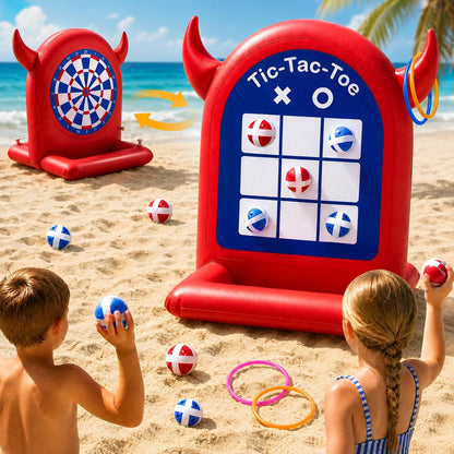 Pool Games Toys Set 3-In-1 Outdoor Water Toys with Throwing Balls