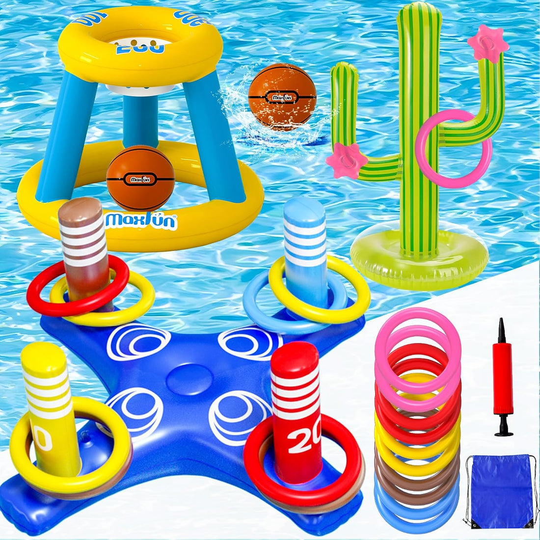 Pool Ring Toss Toys, Adults Swimming Pool Games
