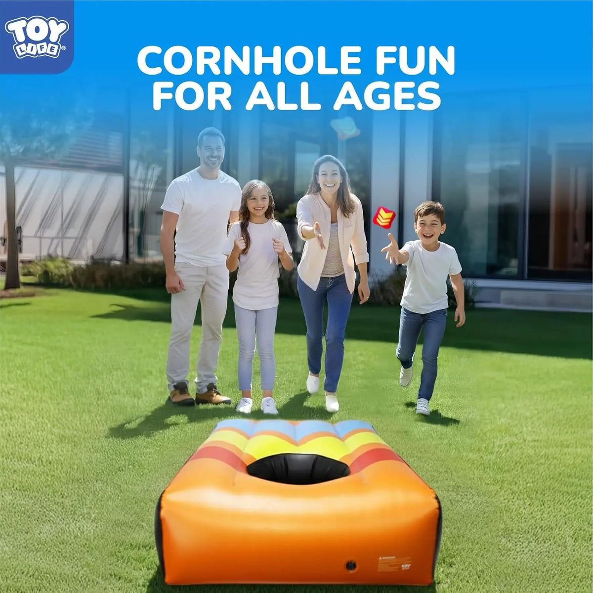 2 Sets Inflatable Pool Games Toys, Pool Cornhole Game Floating Toys for Adults Family, Water Games for Adults, Bean Bag Toss Game for Swimming Pools