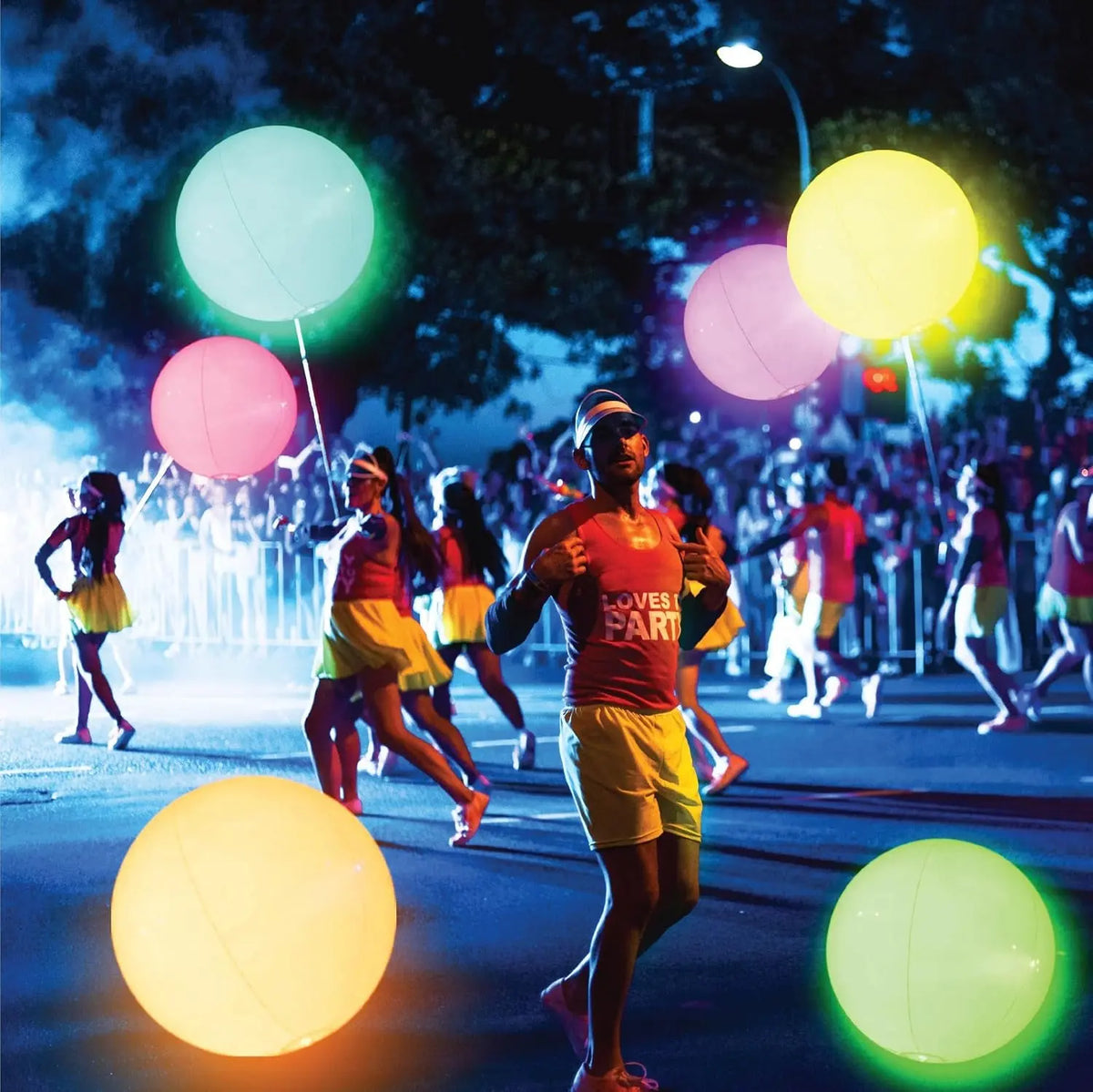 LED Beach Ball, 16 Inch, for Glow in the Dark Pool Games