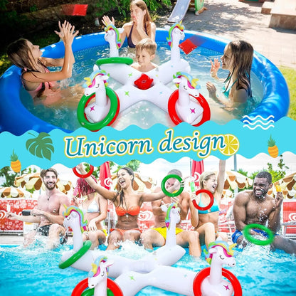 Pool Games Unicorn Pool Float Ring Inflatable Ring Games Toys