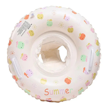 Baby Swimming Float Inflatable Circle Baby Pool Float Ring with Sunshade Baby Bathing Swimming Pool Toys for Babies 3-36 Months