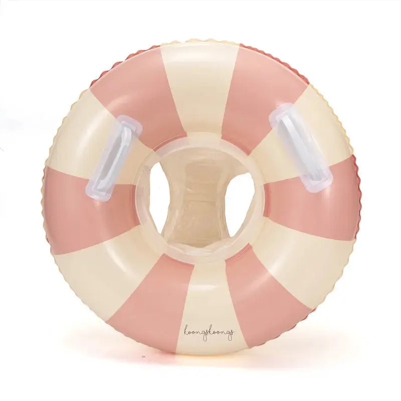 Baby Swimming Float Inflatable Circle Baby Pool Float Ring with Sunshade Baby Bathing Swimming Pool Toys for Babies 3-36 Months