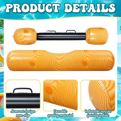 4 Pcs Inflatable Pool Floats Aerated Battle Logs Summer Inflatable Raft Funny Lake Games Floats for Swimming Pool Party Decorations Beach Water Swimming Sports Adults(Funny)