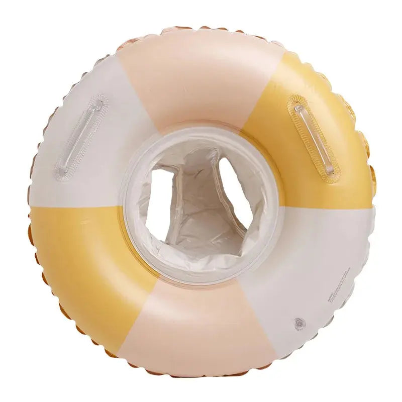 Baby Swimming Float Inflatable Circle Baby Pool Float Ring with Sunshade Baby Bathing Swimming Pool Toys for Babies 3-36 Months