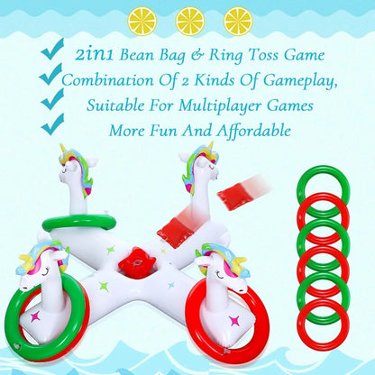 Pool Games Unicorn Pool Float Ring Inflatable Ring Games Toys